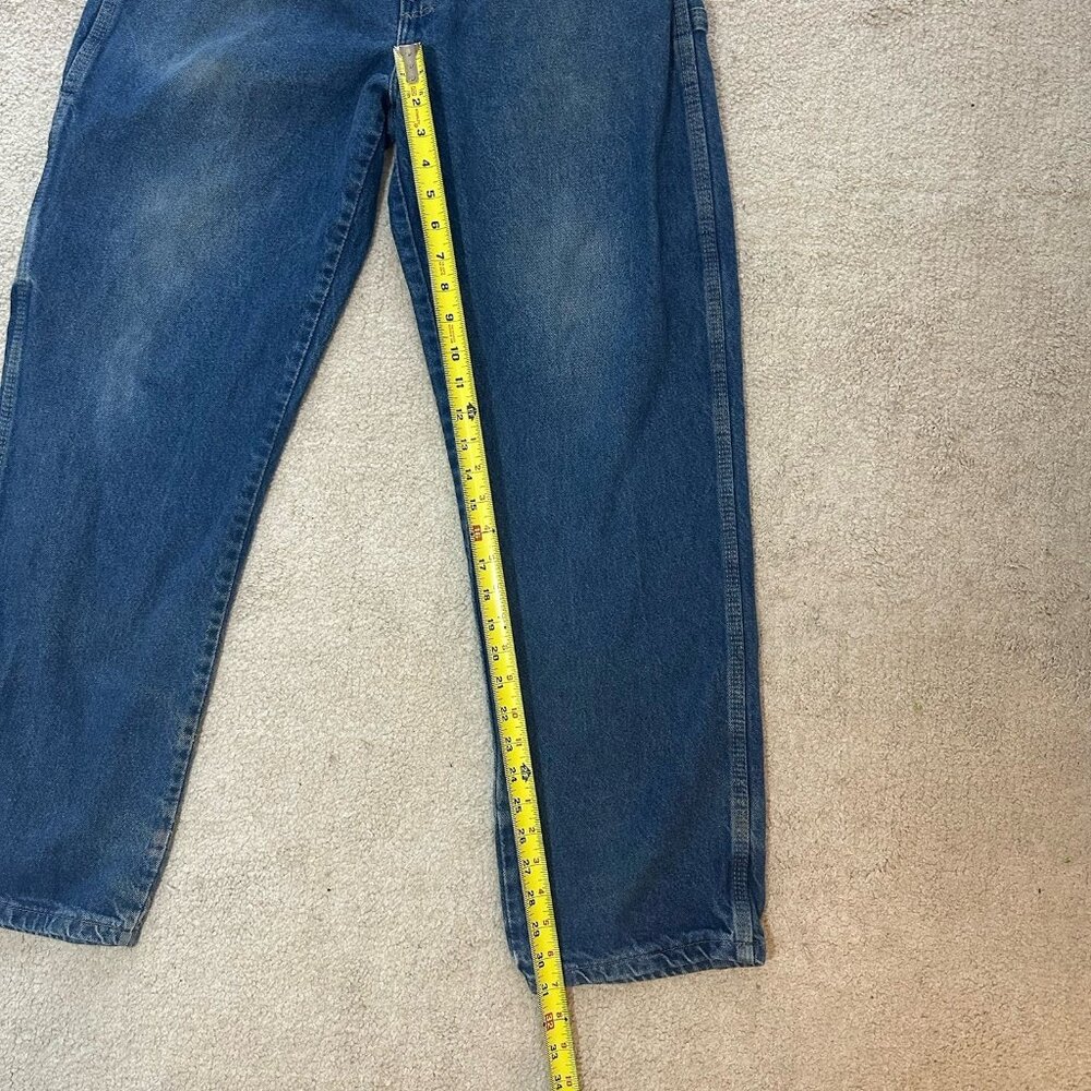 Dickies Jeans Men’s 34x32 Medium Wash Work Wear Straight Leg Cargo Pocket - Picture 5 of 13